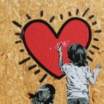Murals, Enfant, Love, Cœur, Dessin, Bonne, Année, 2017, Merci,